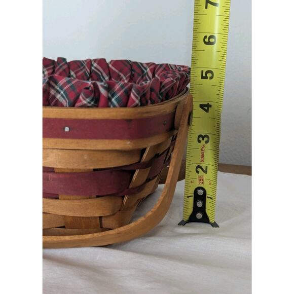 Vintage Longaberger 1993 Bayberry Basket Christmas Collection With Liner - Picture 11 of 12